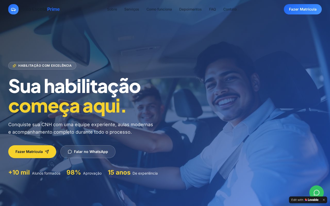 Projeto de site desenvolvido: Auto Prime